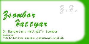 zsombor hattyar business card